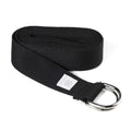 Yoga Strap (8ft) Premium Stretch Band with Adjustable Metal D-Ring Buckle Loop | Exercise & Fitness Stretching for Yoga, Pilates, Physical Therapy, Dance, Gym Workouts (Black)