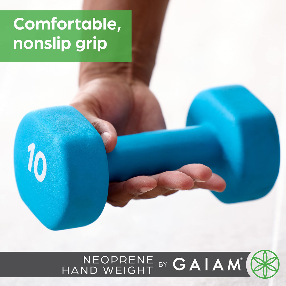 Neoprene Dumbbell Hand Weight, Non-Slip, Sold Singly (8LB Single)
