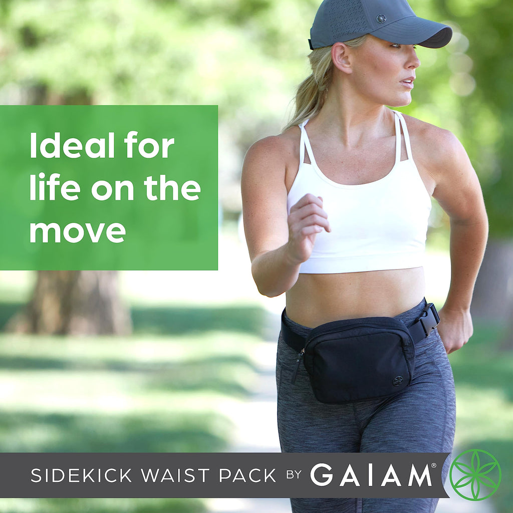 Sidekick Waist Pack - Storage Belt Bag for Women And Men - Adjustable Belt With Lightweight Pouch For The Gym & Studio, Dovetail