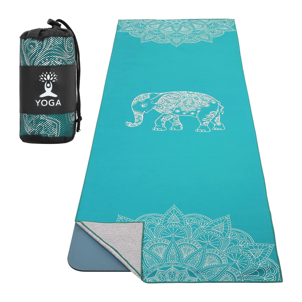 Yoga Towel for Hot Yoga Mat, Non-Slip Quick-Dry, 74.4 x 27.4 in
