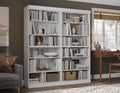 100% Solid Brazilian Pine Wood 12-Shelf Bookcase, Adjustable Shelves, 64" Wide, 71.5" Tall