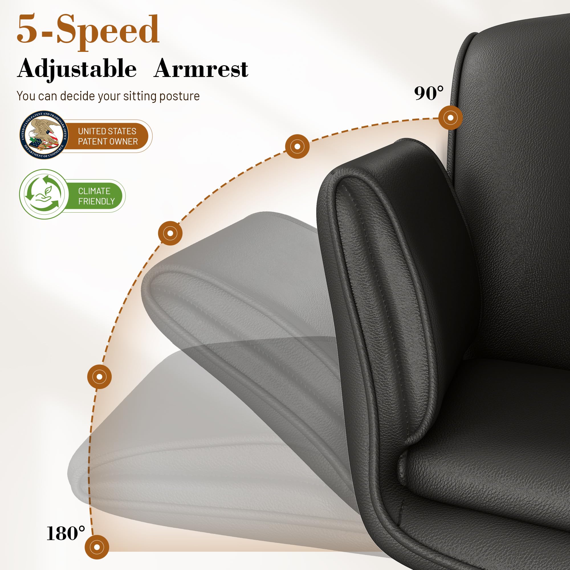 Criss Cross Chair with Wheels & Armrests,Comfy Wide Vanity Chair,Scratch-Resistant Pu Leather Cross Legged Desk Chair,Height Adjustable Computer Office Desk Chairs for Home,Makeup,Bedroom