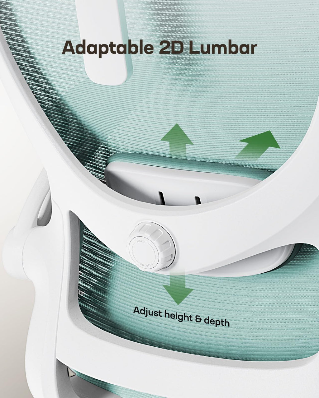 Ergonomic Office Chair: Office Desk Chair with High Back Mesh and Adjustable Lumbar Support Rolling Work Swivel Task Chairs with Wheel 3D Armrests and Headrest