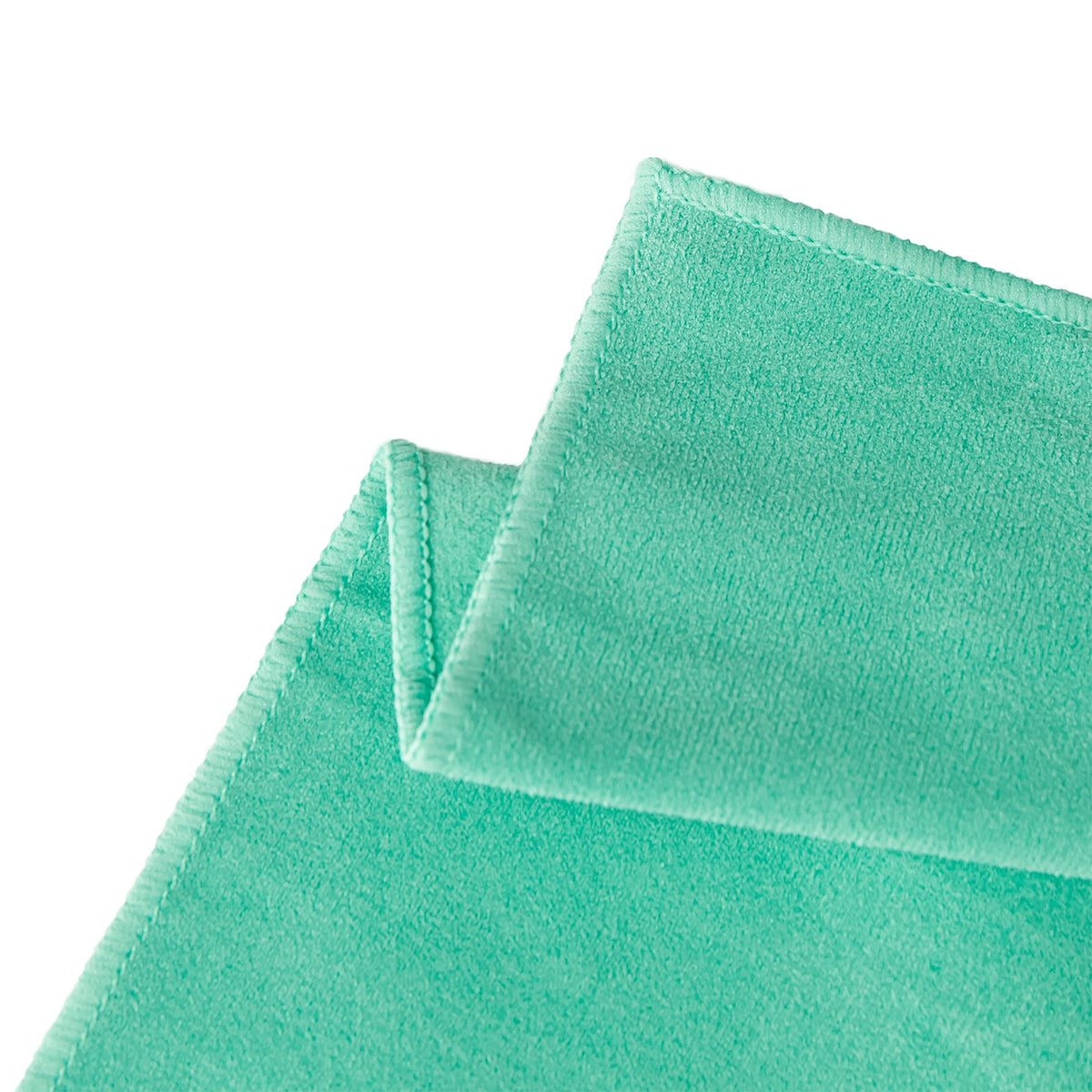 Hot Yoga GoSweat Microfiber Hand Towel in Super Absorbent Premium Teal Suede for Bikram, Pilates, Gym, and Outdoor Sports. 16 x 26.5 inches.