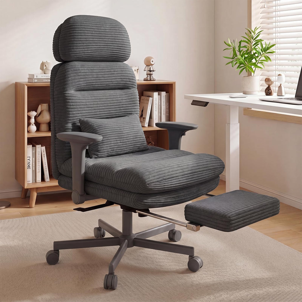 Criss Cross Legged Office Chair with Flip-up Arms, Footrest, G800 Plus