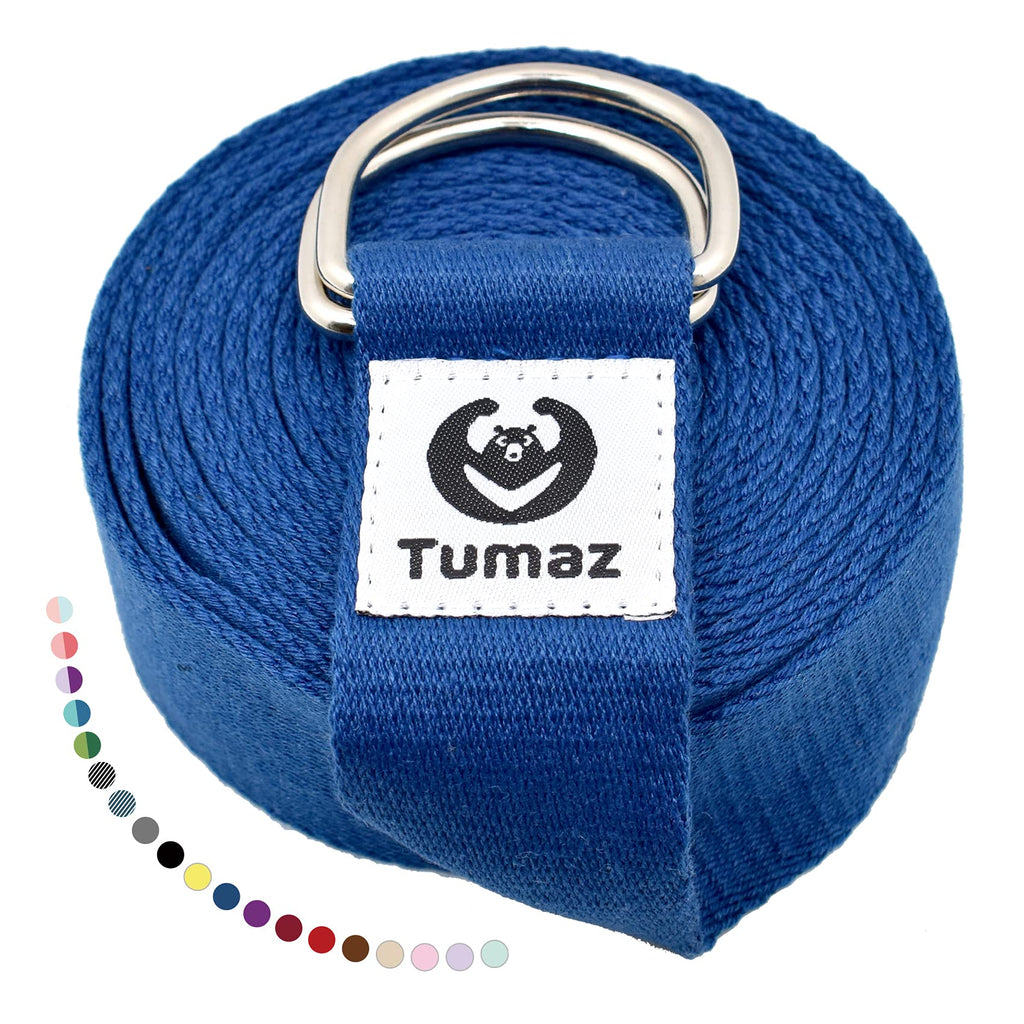 Yoga Strap for Stretching with Adjustable D-Ring, 6/8/10 ft