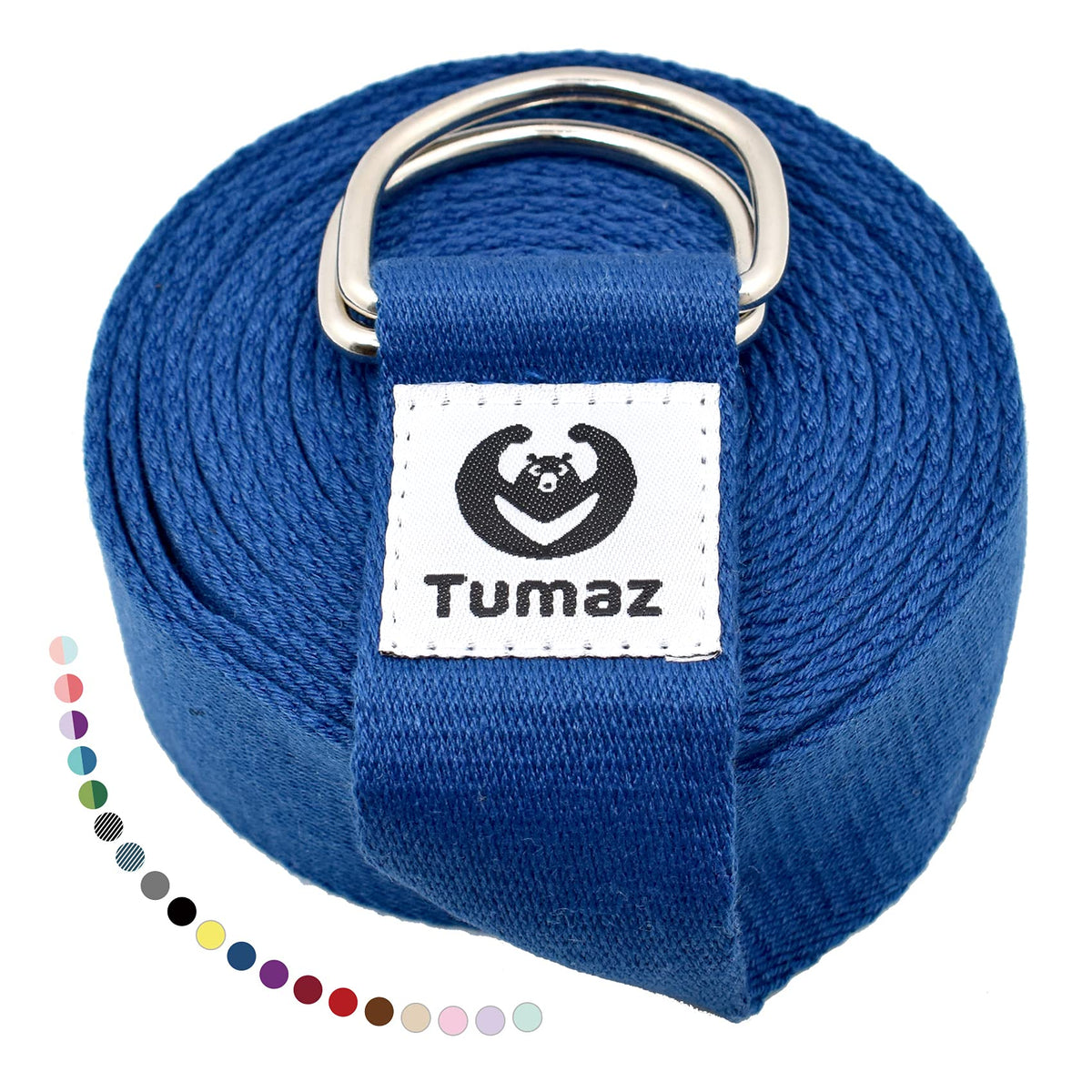 Yoga Strap for Stretching with Adjustable D-Ring, 6/8/10 ft