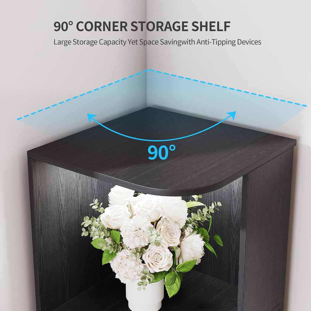 Modular LED Bookshelf with Motion Sensor and USB Charging - Natural Wood