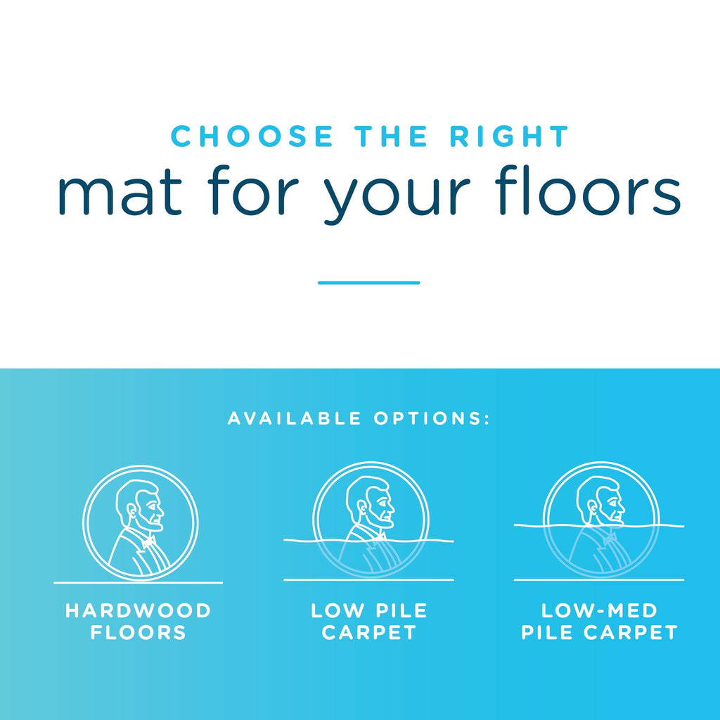 Office Chair Mat for Low‑Pile Carpet – 45" x 53" Clear Desk Floor Protector with Lip, Smooth Glide PVC for Rolling Chairs