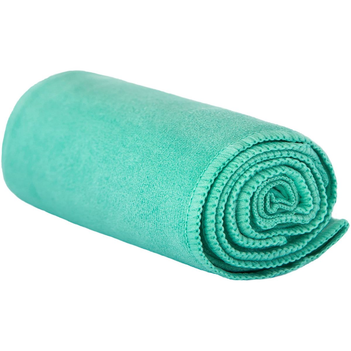 Hot Yoga GoSweat Microfiber Hand Towel in Super Absorbent Premium Teal Suede for Bikram, Pilates, Gym, and Outdoor Sports. 16 x 26.5 inches.