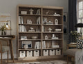 100% Solid Brazilian Pine Wood 12-Shelf Bookcase, Adjustable Shelves, 64" Wide, 71.5" Tall
