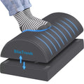 Foot Rest for Under Desk at Work-Versatile Foot Stool with Washable Cover-Comfortable Footrest with 2 Adjustable Heights for Car,Home and Office to Relieve Back,Lumbar,Knee Pain-Gray Long