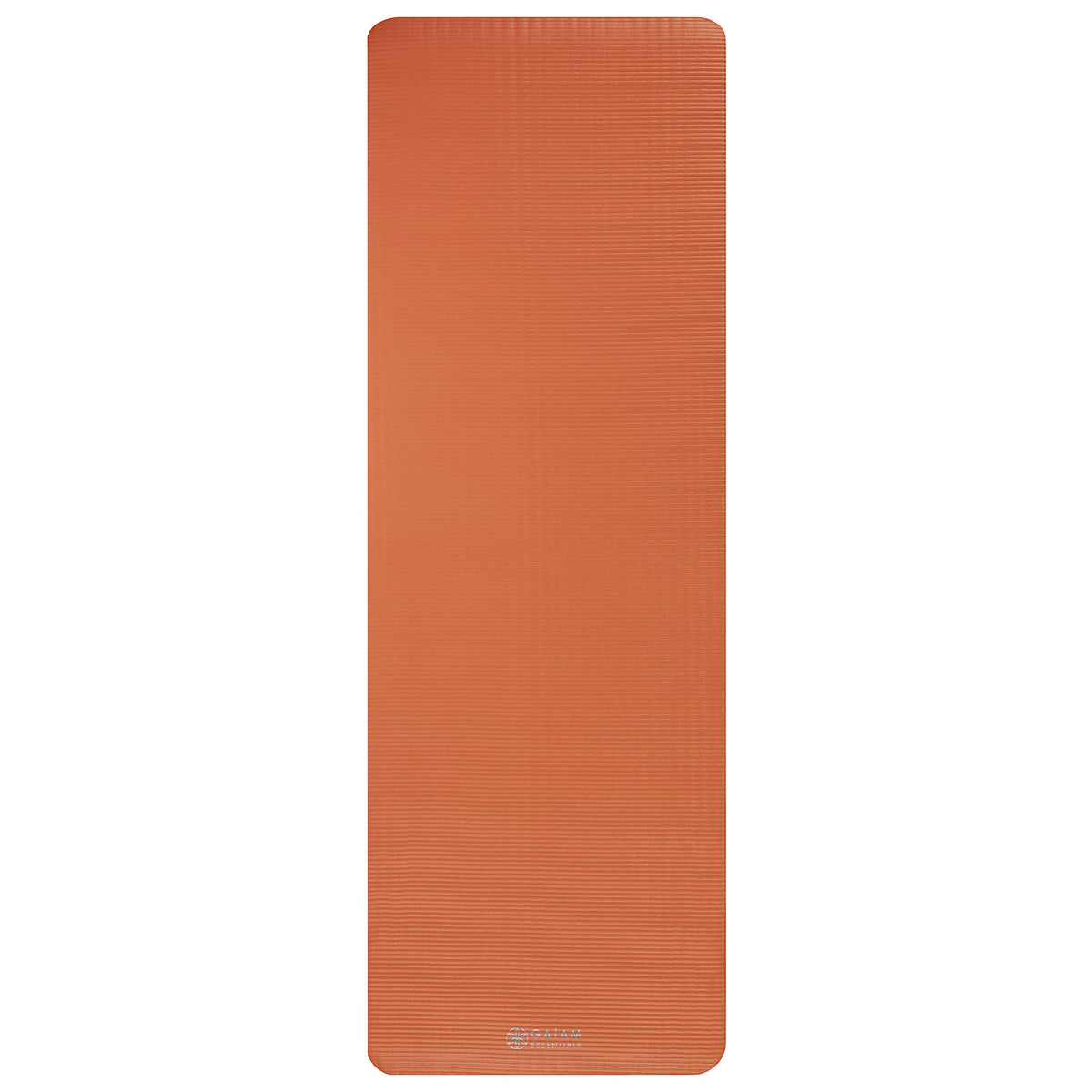 Essentials Thick Yoga Mat Fitness & Exercise Mat with Easy-Cinch Carrier Strap, Orange, 72""L X 24""W X 2/5 Inch Thick-10mm