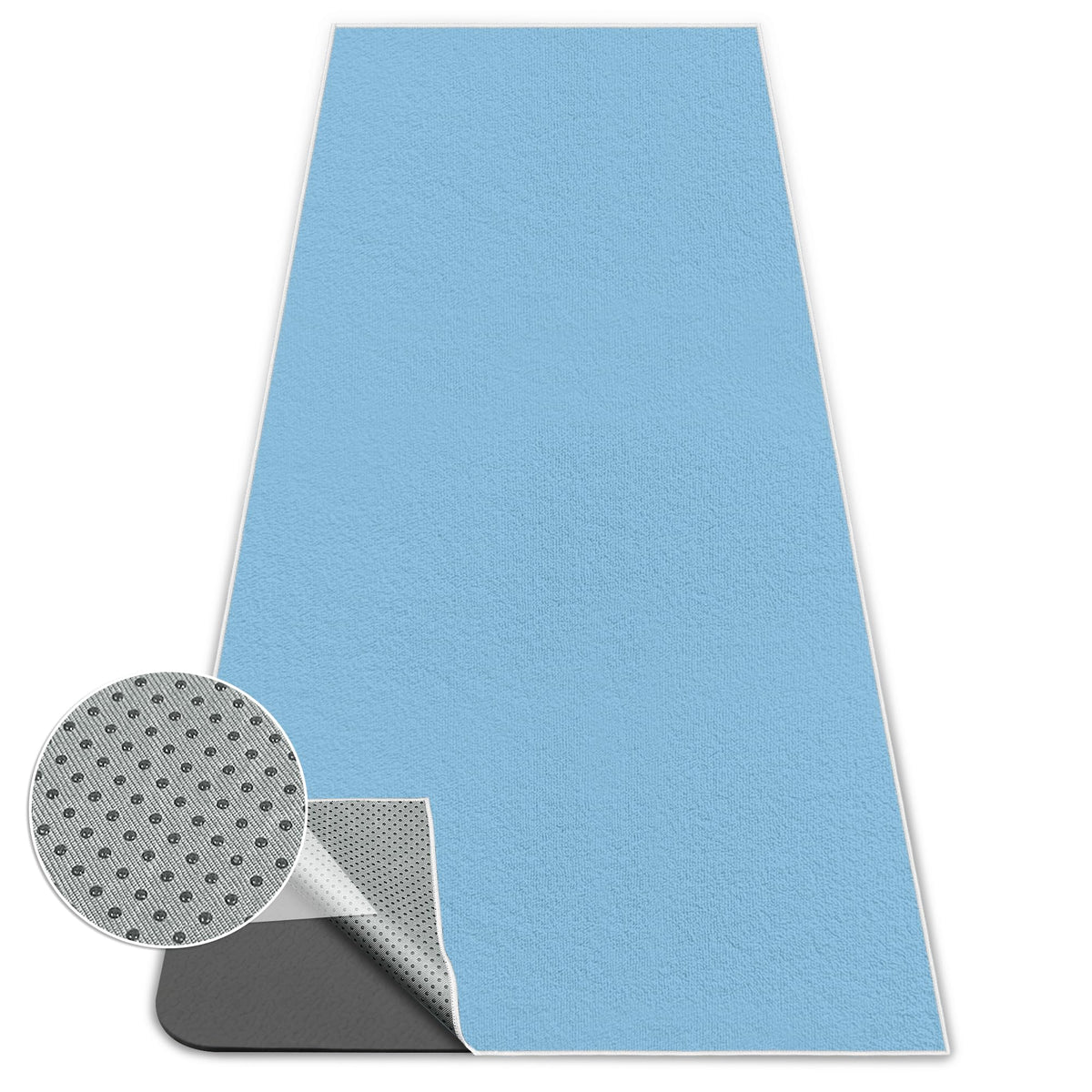 Yoga Towel,Ultra-Absorbent Yoga Mat Towel for Hot Yoga Towel Non Slip,Featuring Ultra-Stylish Prints,Ideal for Workouts,Hot Yoga, Bikram,Pilates Equipment,72 x 27 in, Blue
