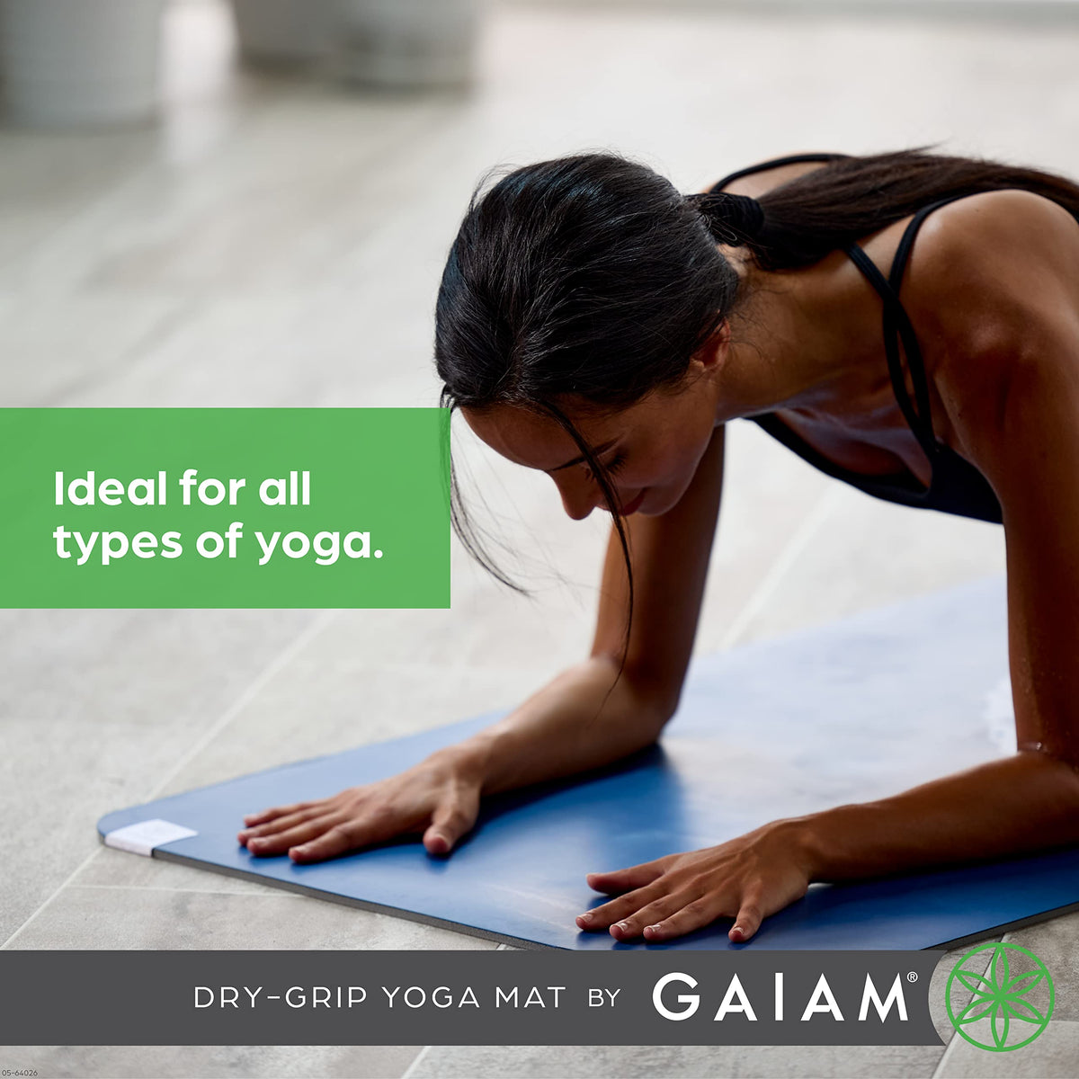 Dry-Grip Yoga Mat, Non-Slip, Hot Yoga (Camo)