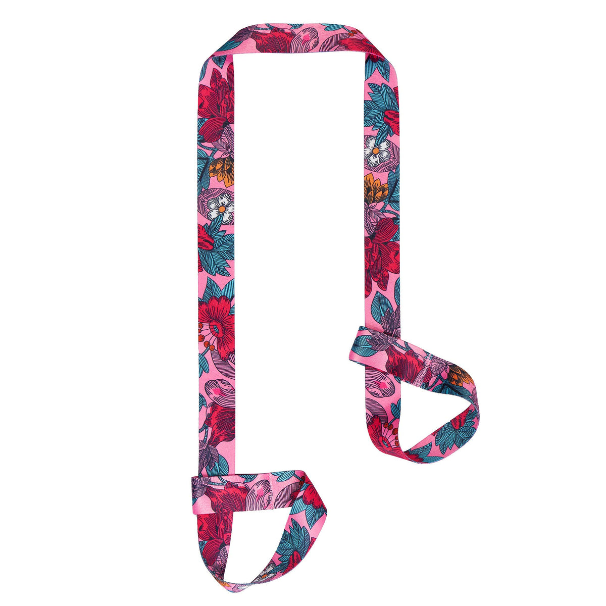 Yoga Mat Strap, Adjustable Durable Yoga Mat Carrier & Stretching Strap, 5.9feet, Multiple Color Choices (Flower,5.9feet)