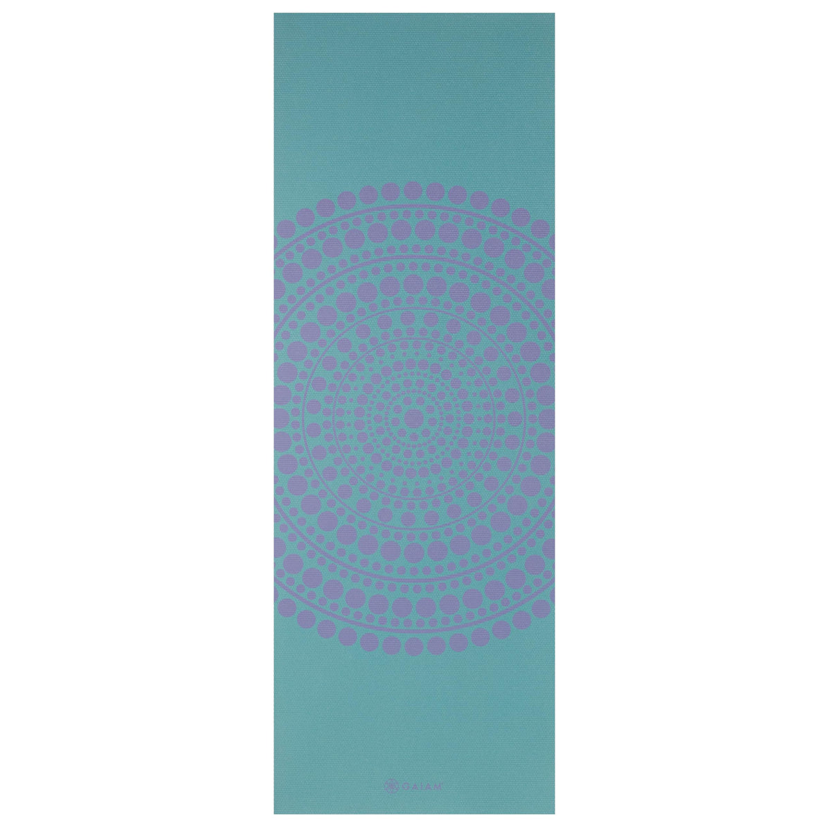 Reversible Yoga Mat, 6mm Thick Print Mat (Aqua Trance)