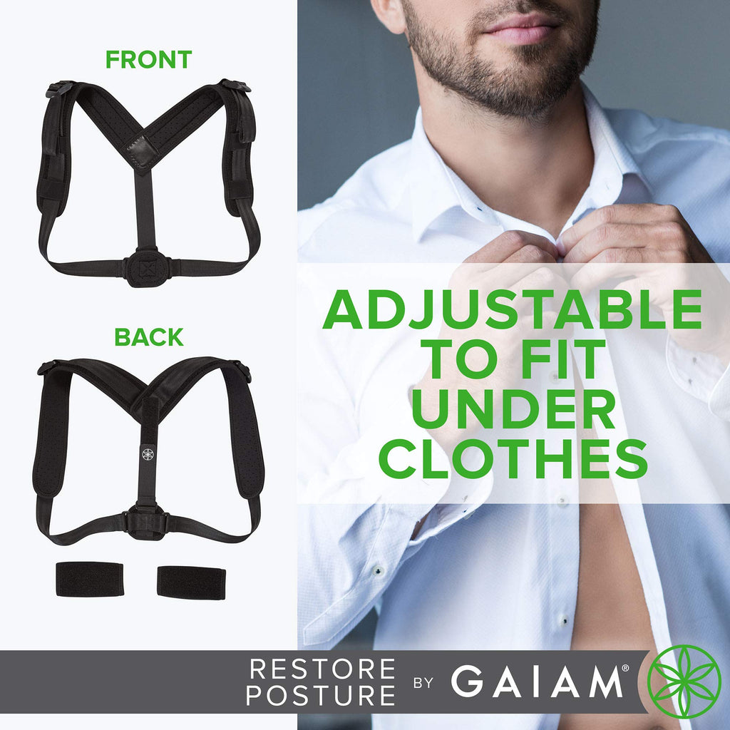 Restore Posture Corrector, Adjustable (Black)