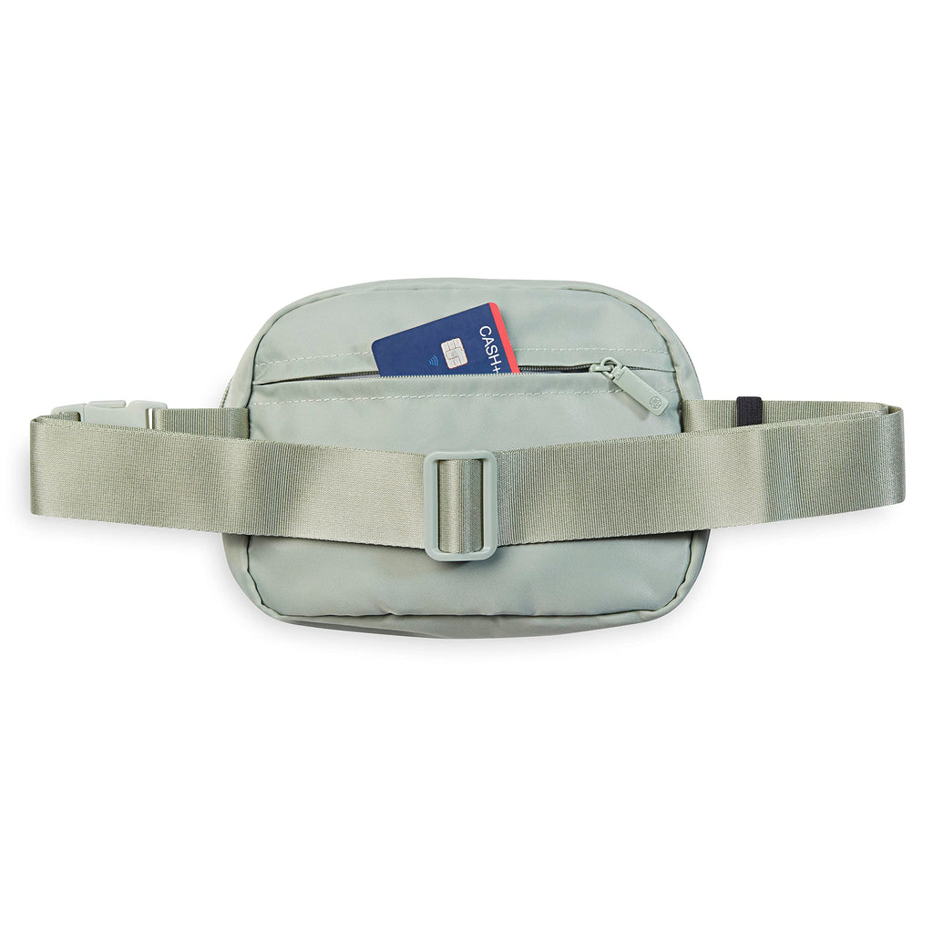 Sidekick Waist Pack - Storage Belt Bag for Women And Men - Adjustable Belt With Lightweight Pouch For The Gym & Studio, Celery