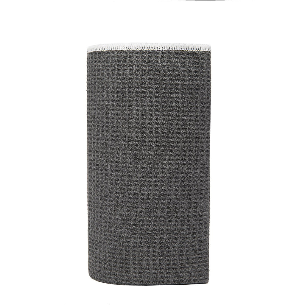 Stickyfiber Hot Yoga Towel - Silicone Backed Yoga Mat-Sized, Absorbent, Non-Slip, 24" x 72" Bikram, Gym, and Pilates - (Gray, Standard)
