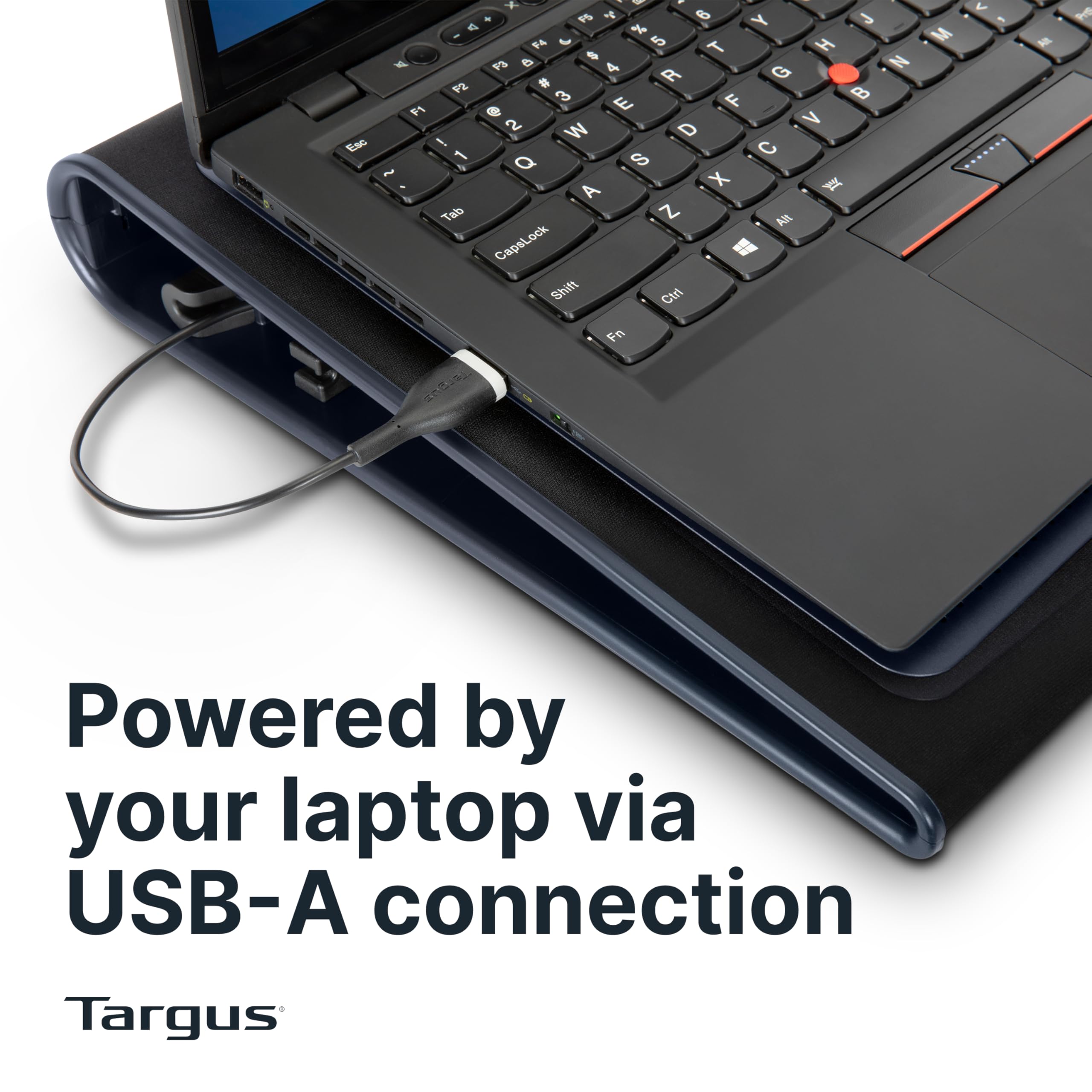 17 Inch Dual Fan Lap Chill Mat - Soft Neoprene Laptop Cooling Pad for Heat Protection, Fits Most 17" Laptops and Smaller - USB-A Connected Dual Fans for Heat Dispersion