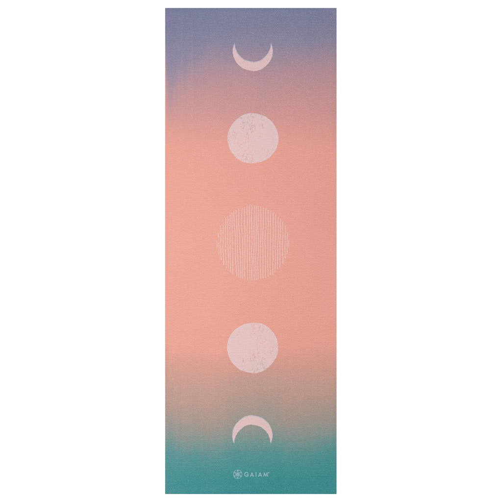 Premium Yoga Mat, 6mm Thick Print Mat (Pastel Moon Phases)
