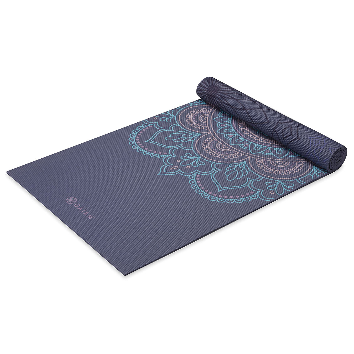 Reversible Yoga Mat, 6mm Thick Print Mat (Purple Illusion)