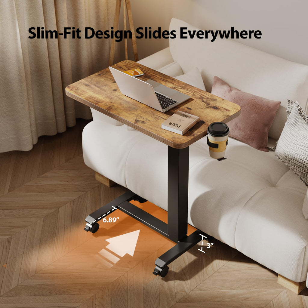 26*16 Inch Height Adjustable Electric Standing Desk, Rustic Brown