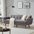 77.2" W Loveseat Sofa, Solid & Easy to Install Small Couch for Bedroom, Office, Apartment, Gray
