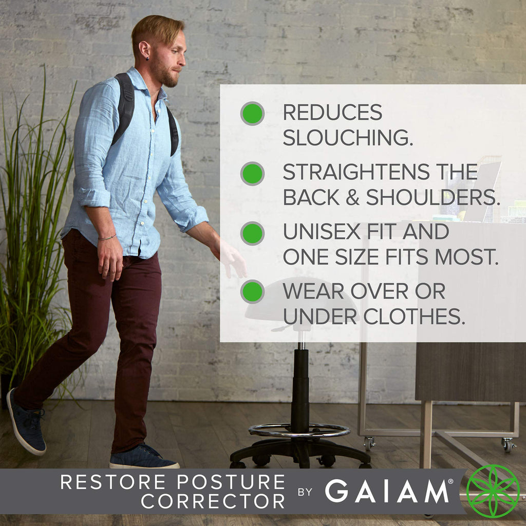 Restore Posture Corrector, Adjustable (Black)
