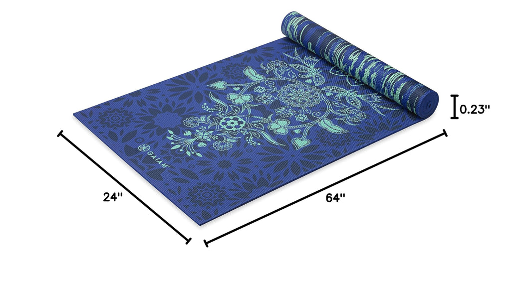 Reversible Yoga Mat, 6mm Thick Print Mat (Divine Impressions)