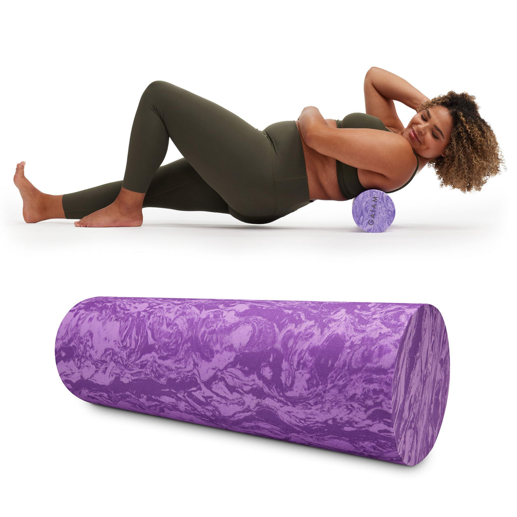 Restore Foam Roller, Muscle Recovery, 18", High Density (Purple)