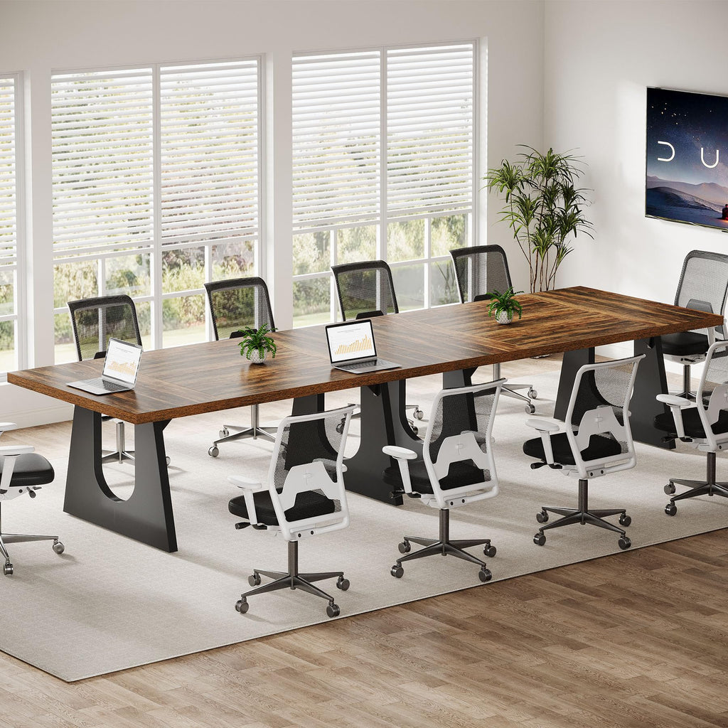 70.86" Rectangular Conference Table for 6-8 (Dark Brown)