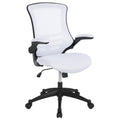 Office Chair, Ergonomic, Mid-Back, Black Mesh with Swivel