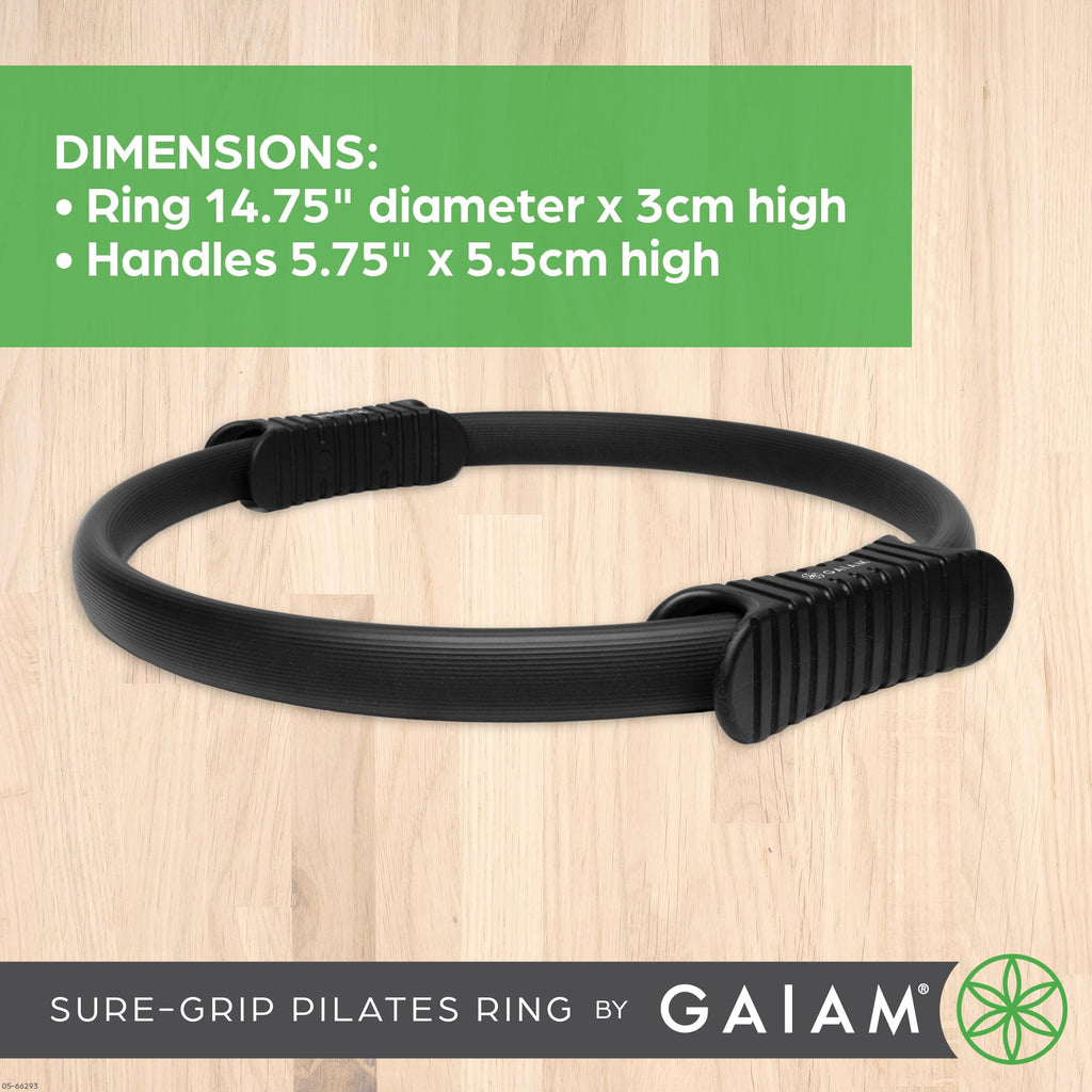Sure-Grip Pilates Ring, Toning Arms, Legs & Core (Black)