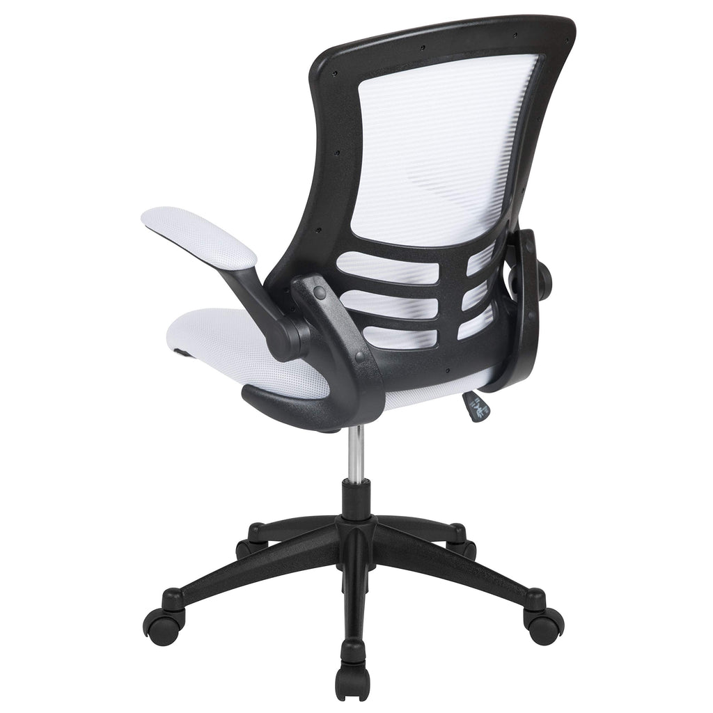 Office Chair, Ergonomic, Mid-Back, Black Mesh with Swivel