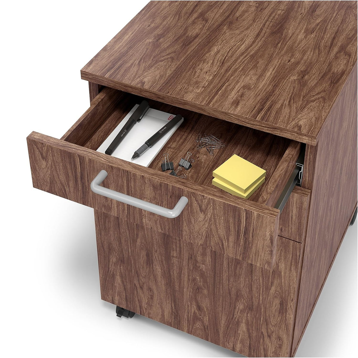 Essentials Mobile Pedestal File, 3-Drawer, Espresso
