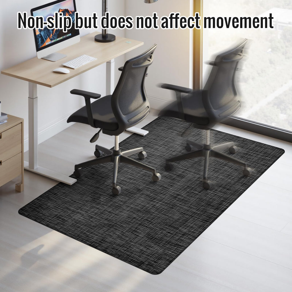 Office Chair Mat,36"x48" Anti-Slip Waterproof Hardwood Floor Chair Mat,Heavy Duty Floor Protector Rolling Chairs for Home Office(Black)