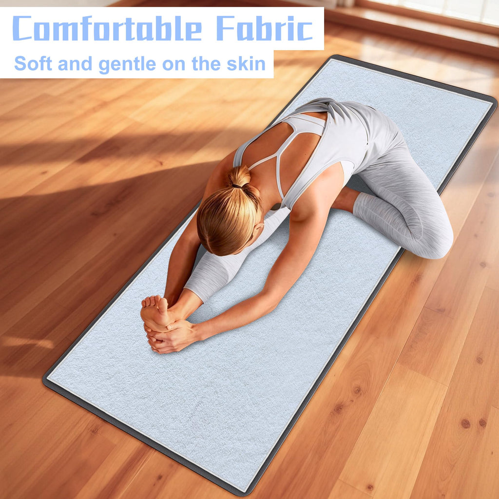 Yoga Towel,Ultra-Absorbent Yoga Mat Towel for Hot Yoga Towel Non Slip,Featuring Ultra-Stylish Prints,Ideal for Workouts,Hot Yoga, Bikram,Pilates Equipment,72 x 27 in,Grey