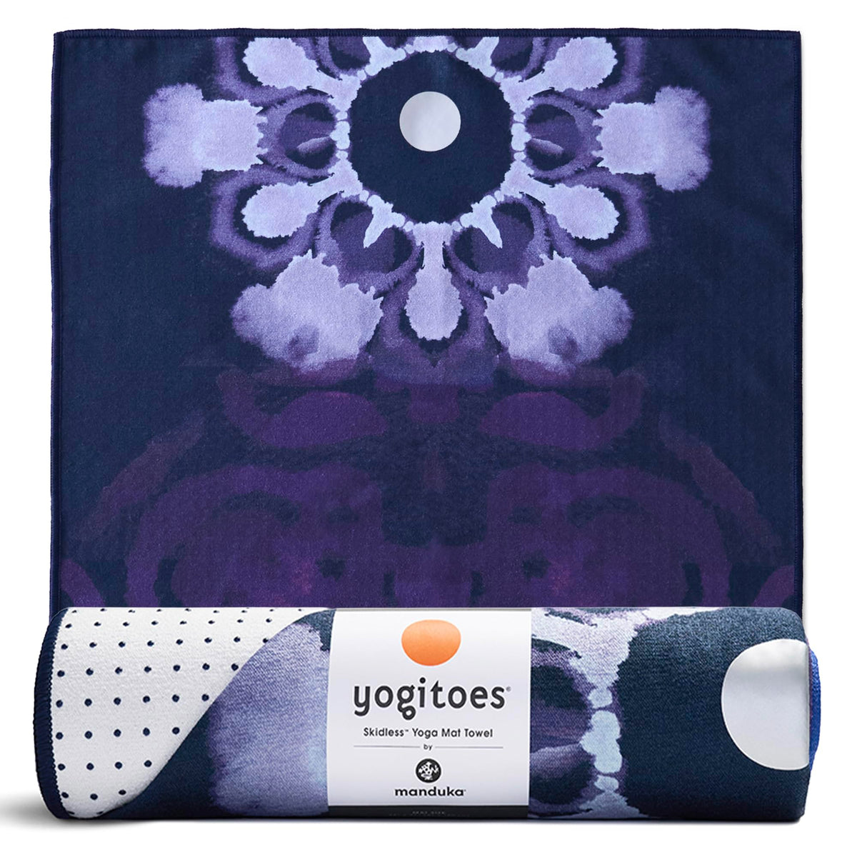 Yogitoes Hot Yoga Mat Towel - 71" | Moisture Activated Grip | Patented Silicone Nubs | Highly Absorbent, Durable & Easy Care | Made from Recycled Materials | 71 x 24 Inches | Chakra Residence