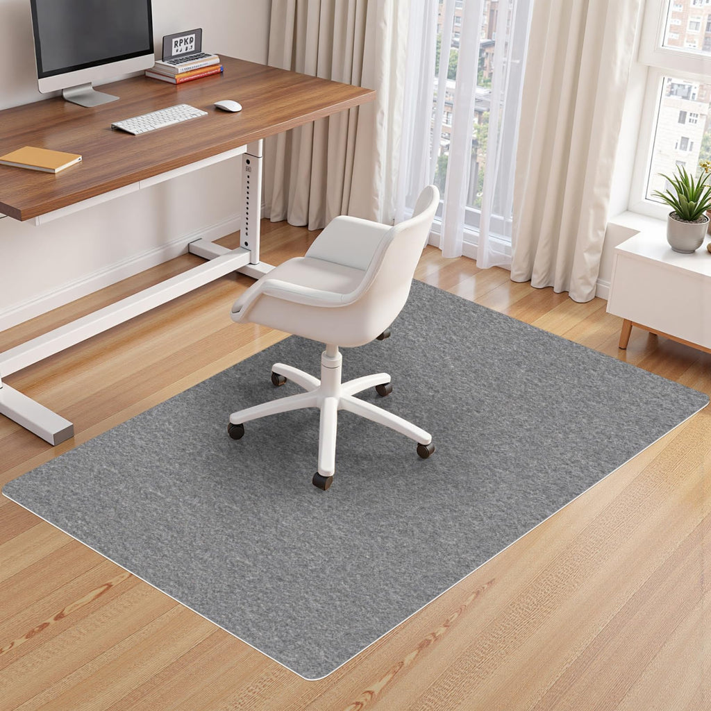 Office Chair Mat,Hard Floor Chair Mat Suitable for Hardwood and Tile Floors,Large Non-Slip Floor Protection Mat,Does Not Pill,Grey(36"x48")