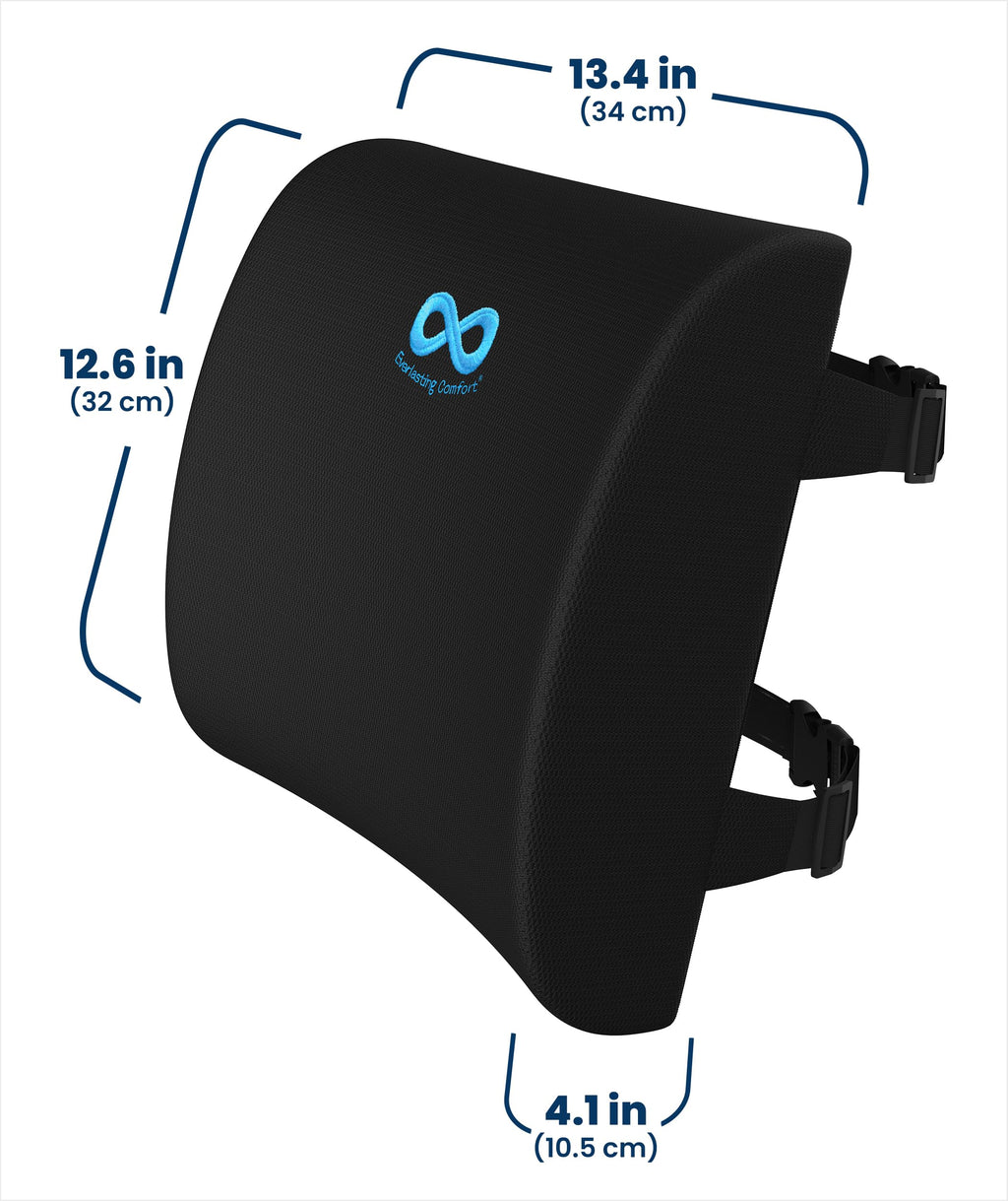The Original Lumbar Support Pillow for Office Chair - Improves Posture, Promotes Back Pain Relief - Superior Back Support for Gaming and Desk Chairs - Lumbar Pillow for Car, Couch