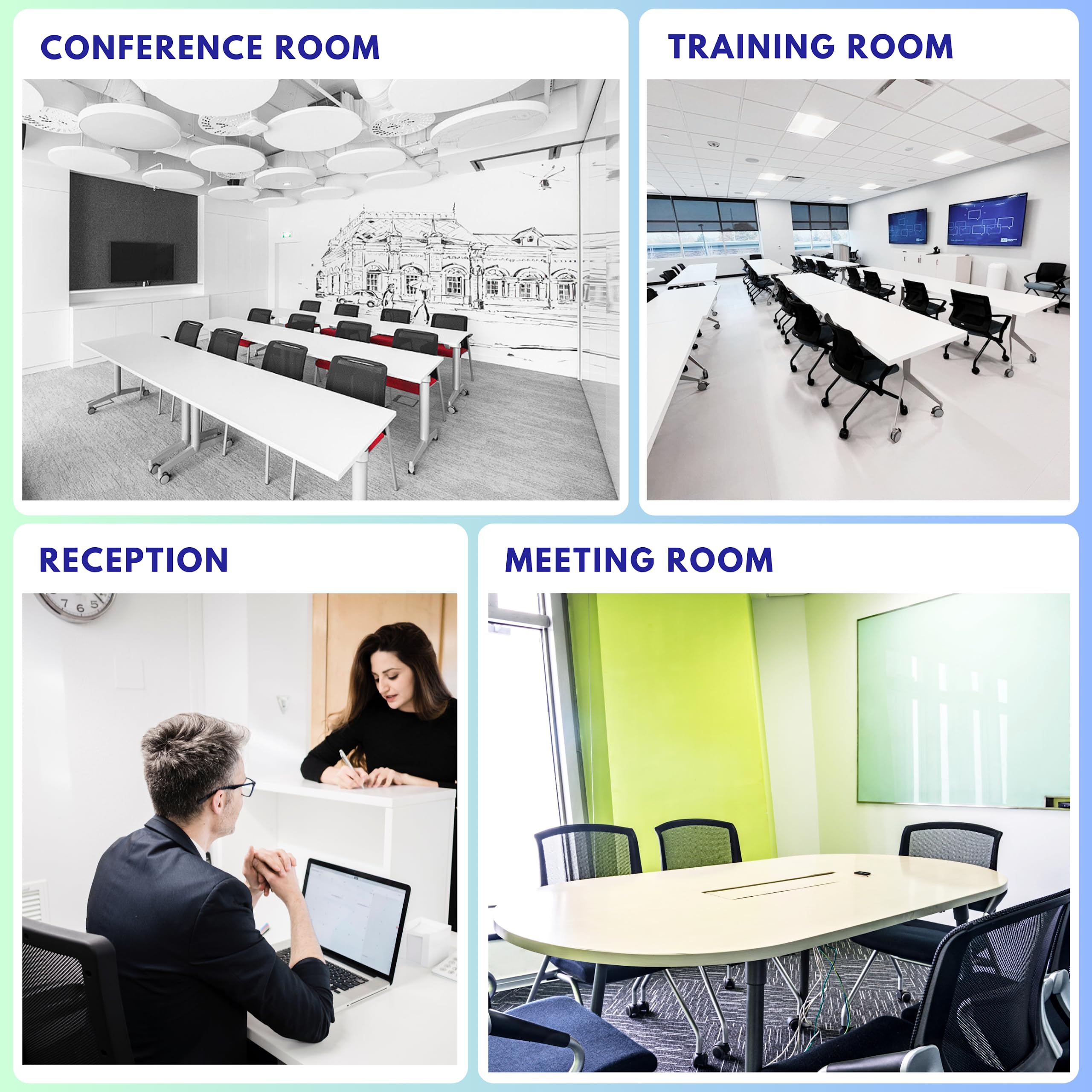 Stackable & Foldable Conference Room Chairs with 2X Thick Cushion, Lumbar Support, Armrest - Mesh Bouncing Back for Office Meeting, Conference, Training Room Chair 1 Pack