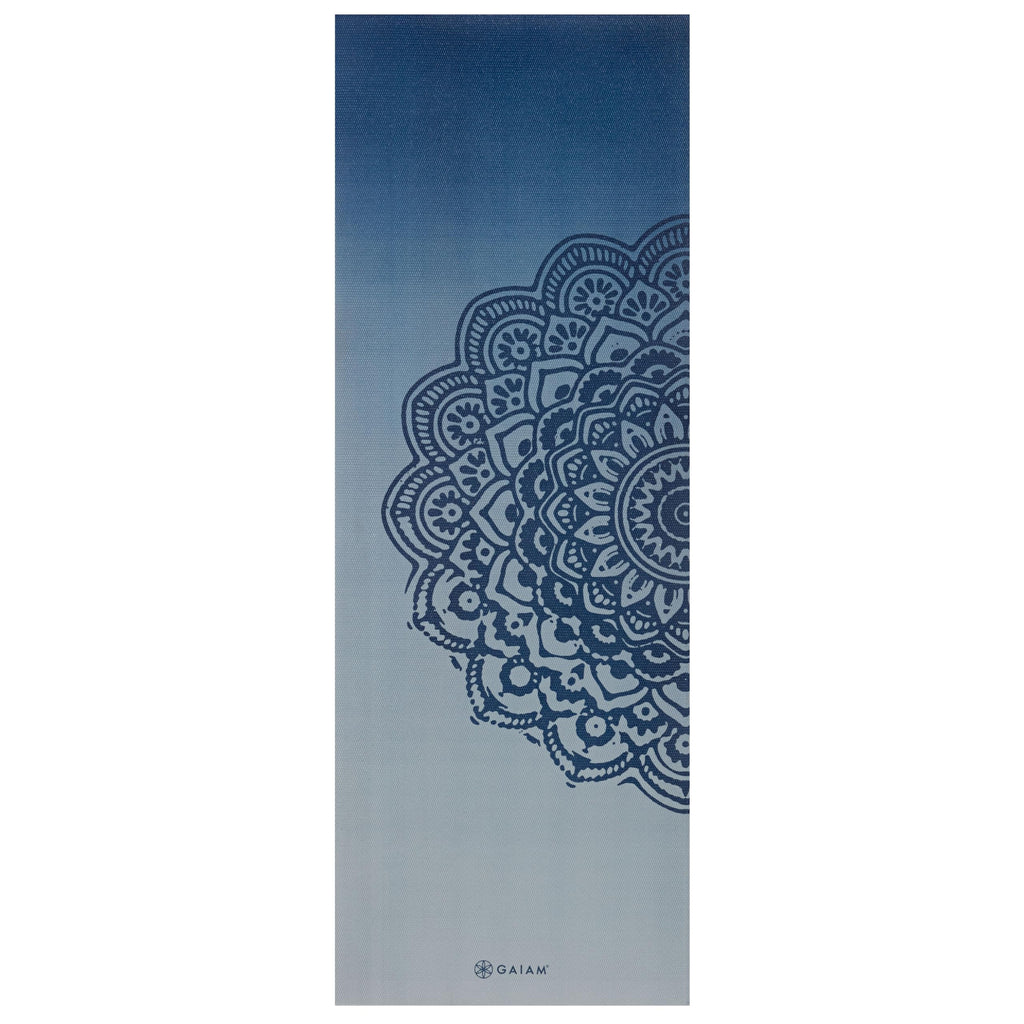 Premium Yoga Mat, 6mm Thick Print Mat (Indigo Fade)