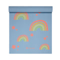 Kids Yoga Mat, Fun Prints, Non-Toxic, 60"x24", 3mm (Rainbow Star)