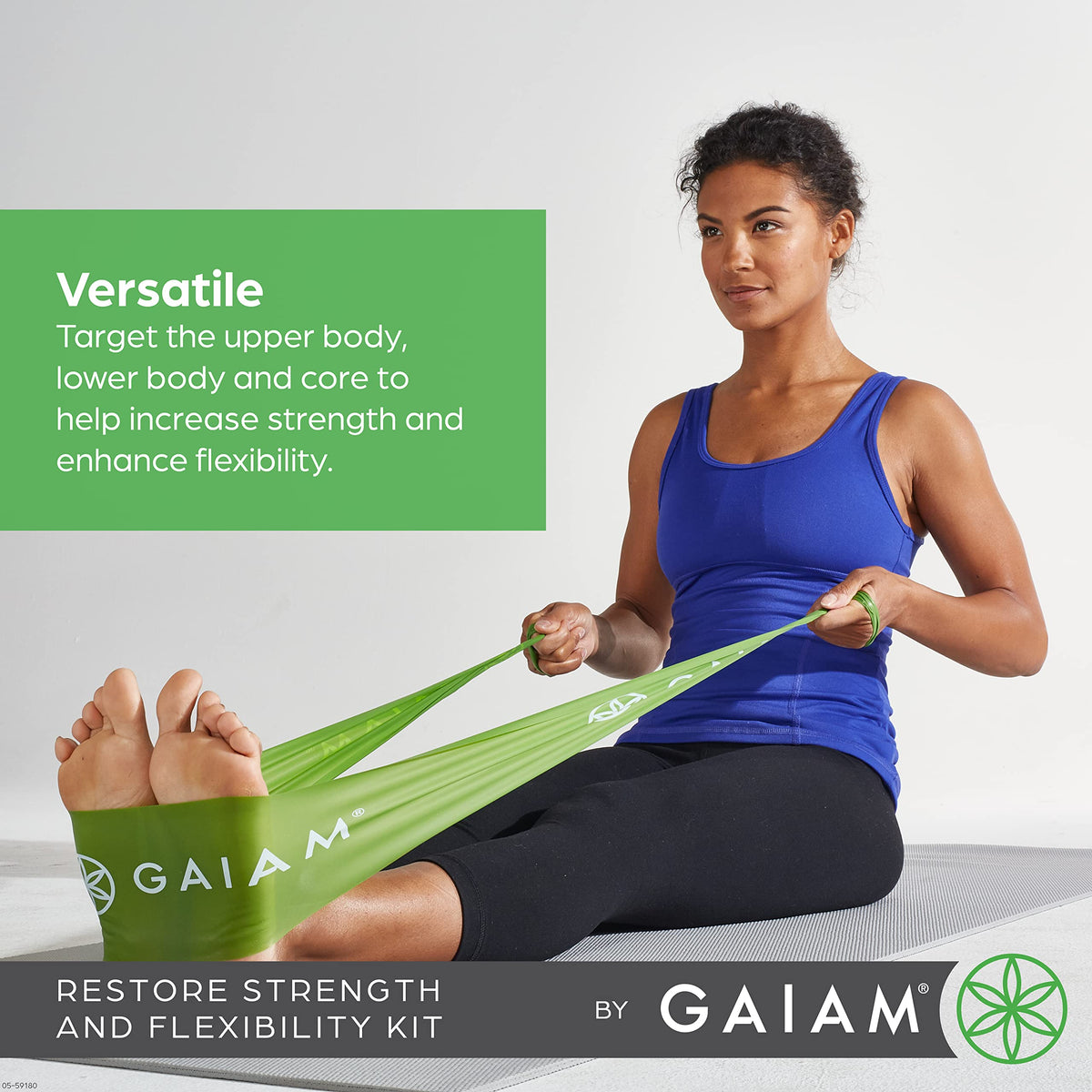 Restore Strength and Flexibility Resistance Band Kit Set - 3 Levels of Resistance - Strength Training Workout Bands for Stretching Muscles - Versatile Exercise Tool - Light, Medium, and Heavy