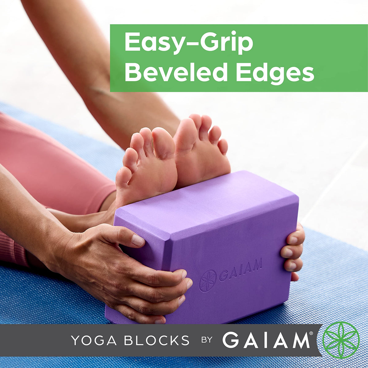 Yoga Block, EVA Foam for Balance & Stretch (1 Block, Navajo Black)