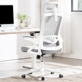 Ergonomic Office Chair, 400 LBS Desk Chair with Adjustable Lumbar Support, High Back Breathable Mesh Computer Chair Rolling Work Swivel Task Chairs, Comfy Home Office Desk Chair (Gray)