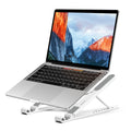 Pro Ergonomic Laptop Stand, Plastic Laptop Riser, Portable and Adjustable Notebook Computer Holder Compatible with 10-14" Laptops (White)
