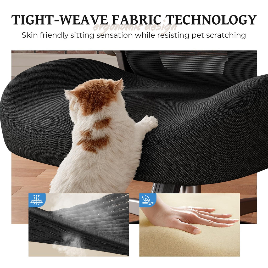 Ergonomic Office Chair - Adjustable Lumbar Support
